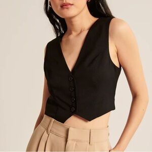 SOLD Abercrombie and Fitch Black Vest